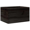 Scatola di legno Vidaxl con manici 40x30x23 cm Pino solido nero