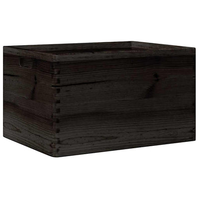 Caja de madera Vidaxl con manijas 40x30x23 cm de pino sólido