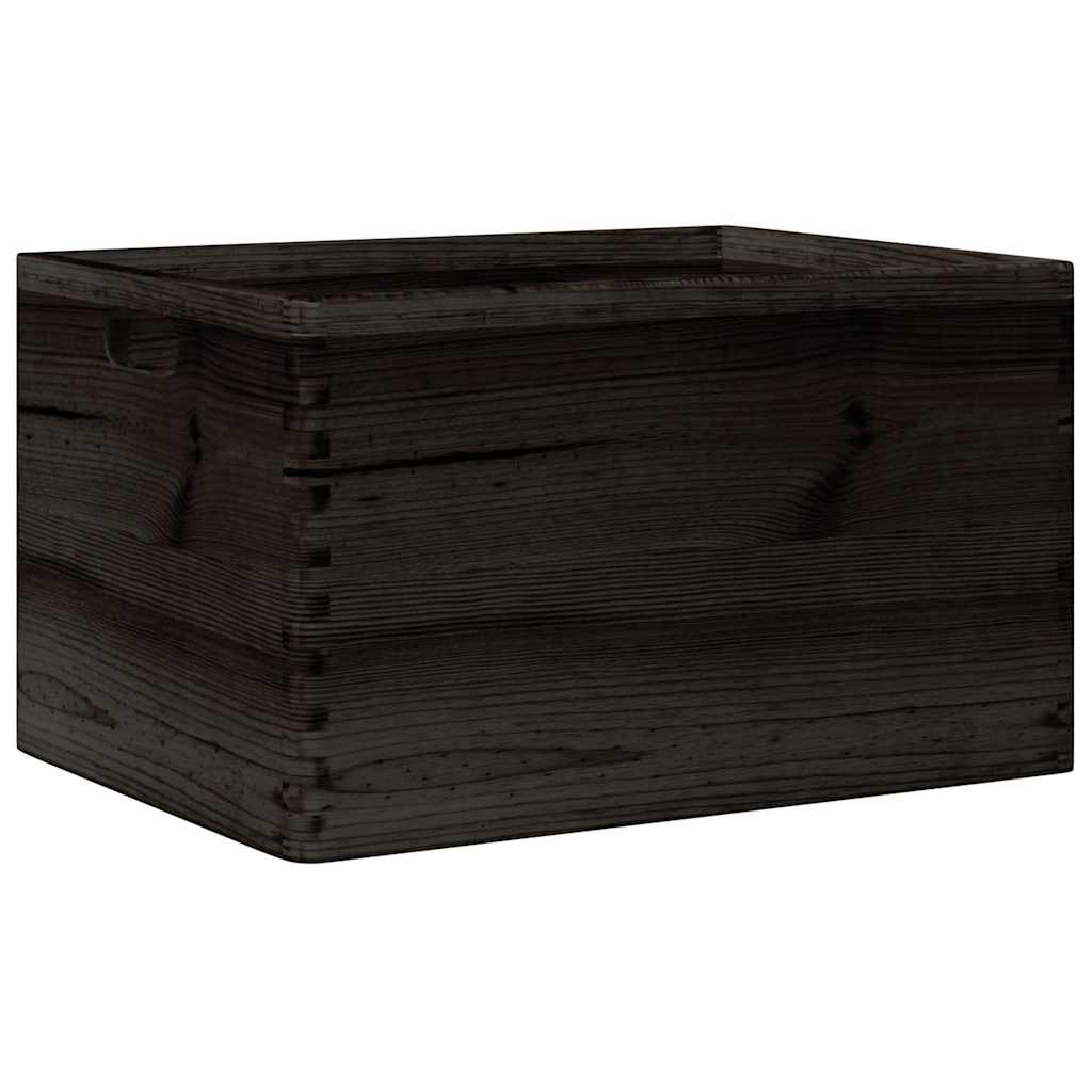 Caja de madera Vidaxl con manijas 40x30x23 cm de pino sólido