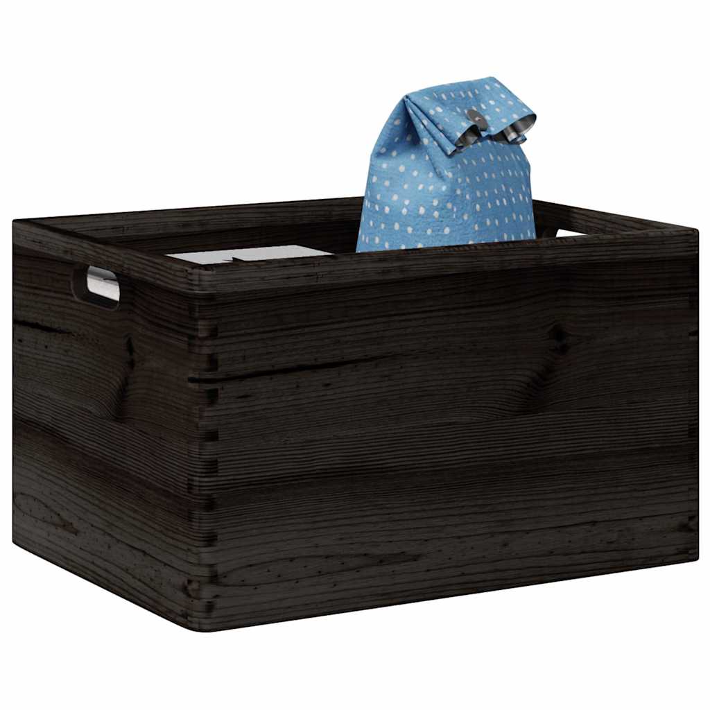 Caja de madera Vidaxl con manijas 40x30x23 cm de pino sólido