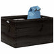 Caja de madera Vidaxl con manijas 40x30x23 cm de pino sólido