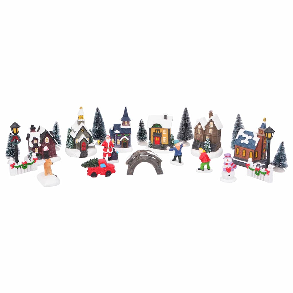 Vidaxl kerst tafeldecoratie multikleur hars, kunststof
