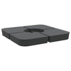 Vidaxl Set da 4 pezzi di Parasol Piede per Parasolo Croce 100 kg Pp