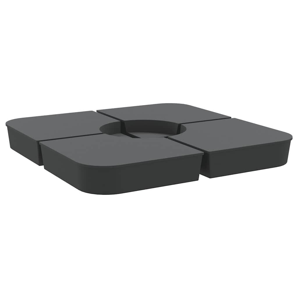 Vidaxl Set da 4 pezzi di Parasol Piede per Parasolo Croce 100 kg Pp