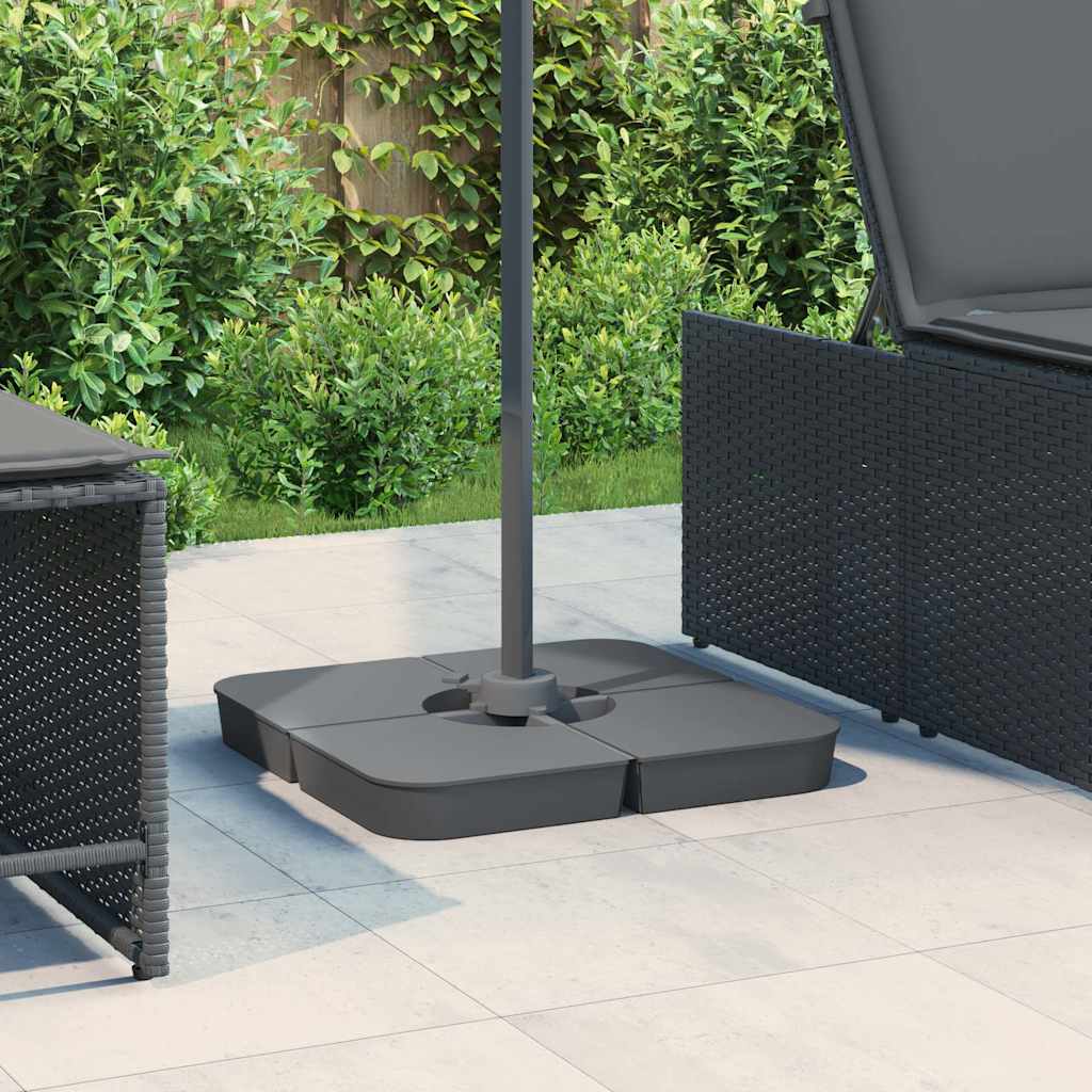 Vidaxl Set da 4 pezzi di Parasol Piede per Parasolo Croce 100 kg Pp