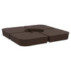 Vidaxl Set da 4 pezzi di Parasol Piede per Parasolo Croce 100 kg Pp