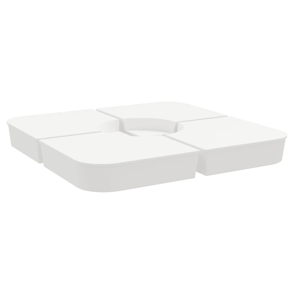 Vidaxl Set da 4 pezzi di Parasol Piede per Parasolo Croce 100 kg Pp