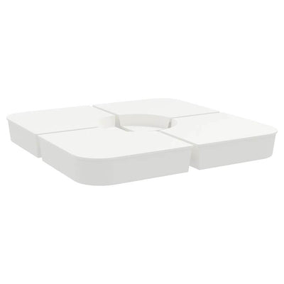 Vidaxl Set da 4 pezzi di Parasol Piede per Parasolo Croce 100 kg Pp
