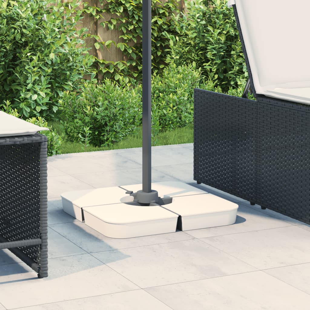 Vidaxl Set da 4 pezzi di Parasol Piede per Parasolo Croce 100 kg Pp