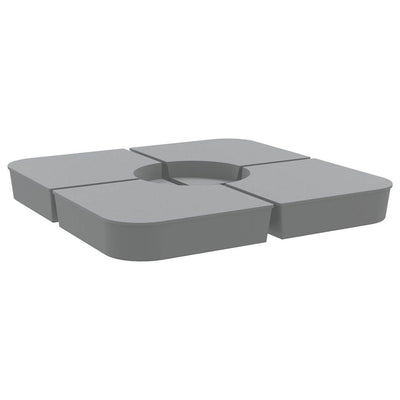 Vidaxl Set da 4 pezzi di Parasol Piede per Parasolo Croce 100 kg Pp