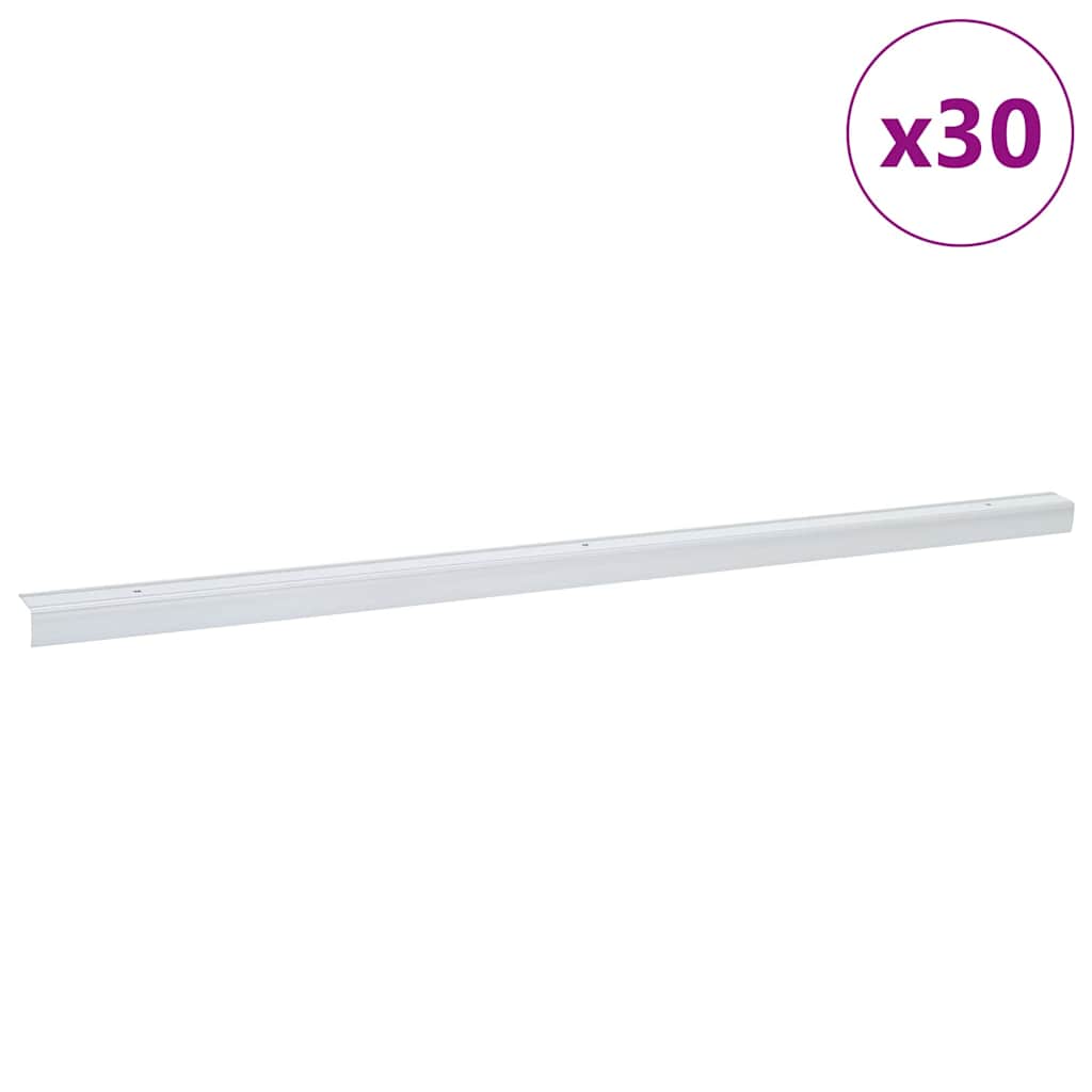 Profili per scale Vidaxx 30 pezzi argento 67 x 3,5 x 3 cm alluminio