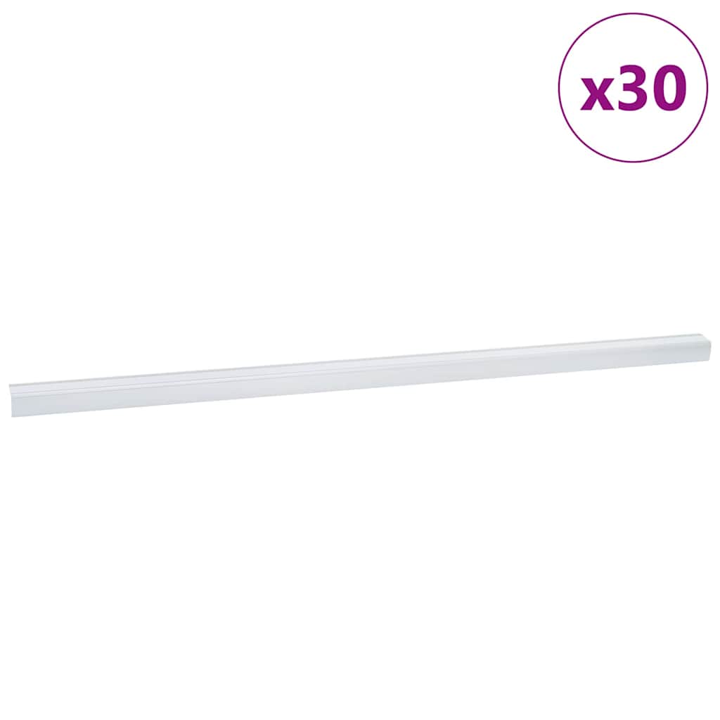 Profili per scale Vidaxx 30 pezzi argento 67 x 3,5 x 3 cm alluminio