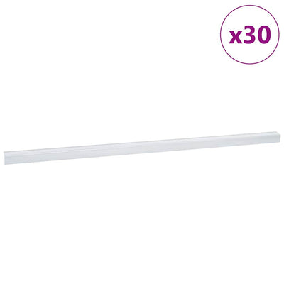 Perfiles de escalera vidaxx 30 piezas plata 67 x 3,5 x 3 cm aluminio
