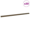 Vidaxl trapprofielen 30 pcs bruin 67 x 3 x 2 cm aluminium