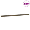 Vidaxl trapprofielen 30 pcs bruin 67 x 3.5 x 3 cm aluminium