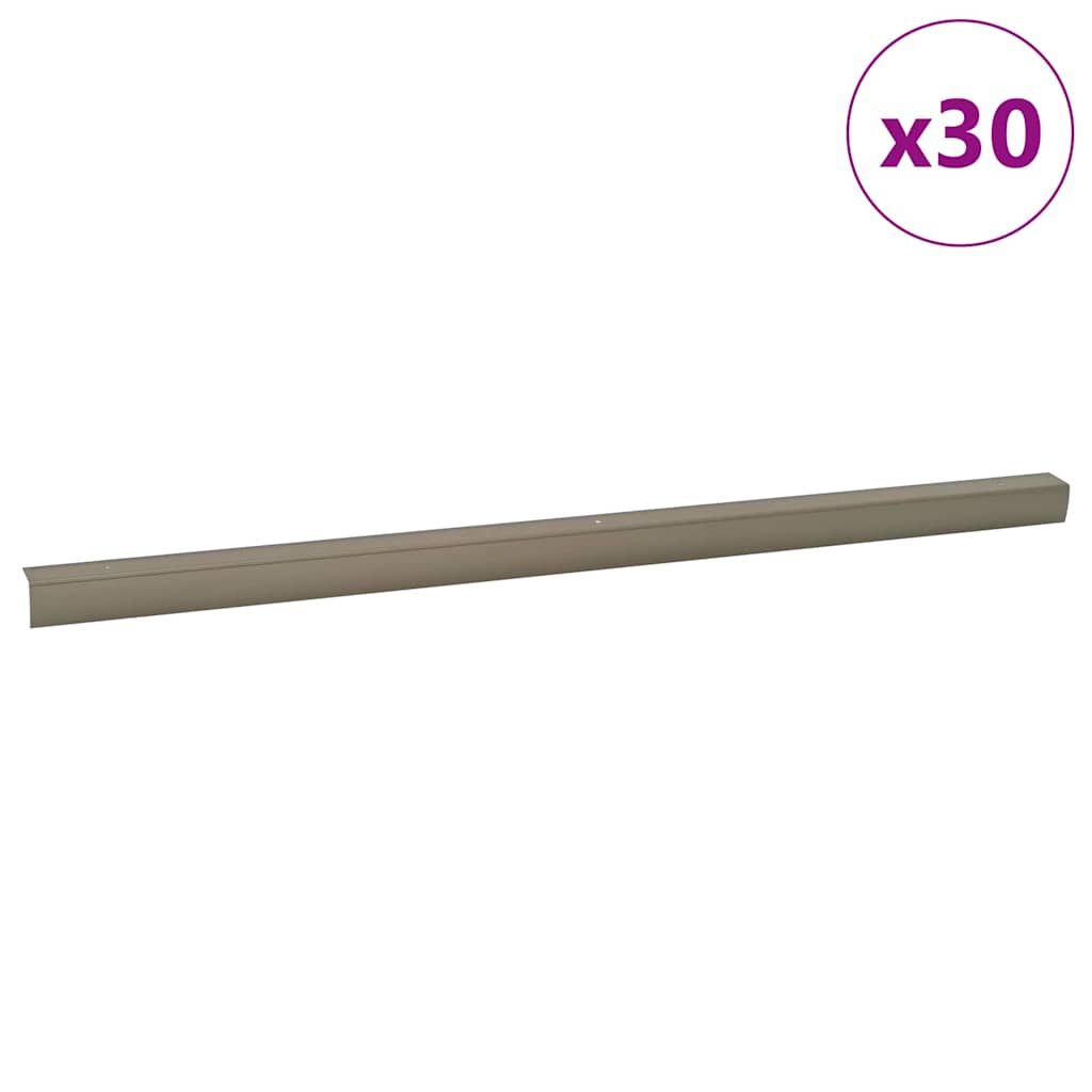 Profili per scale Vidaxx 30 pezzi champagne 67 x 3,5 x 3 cm alluminio