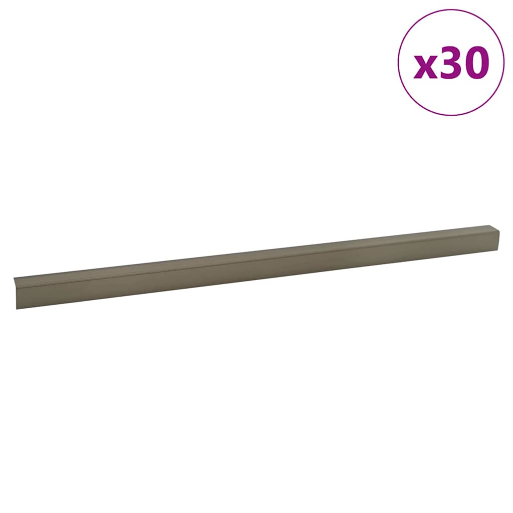 Profili per scale Vidaxx 30 pezzi champagne 67 x 3,5 x 3 cm alluminio