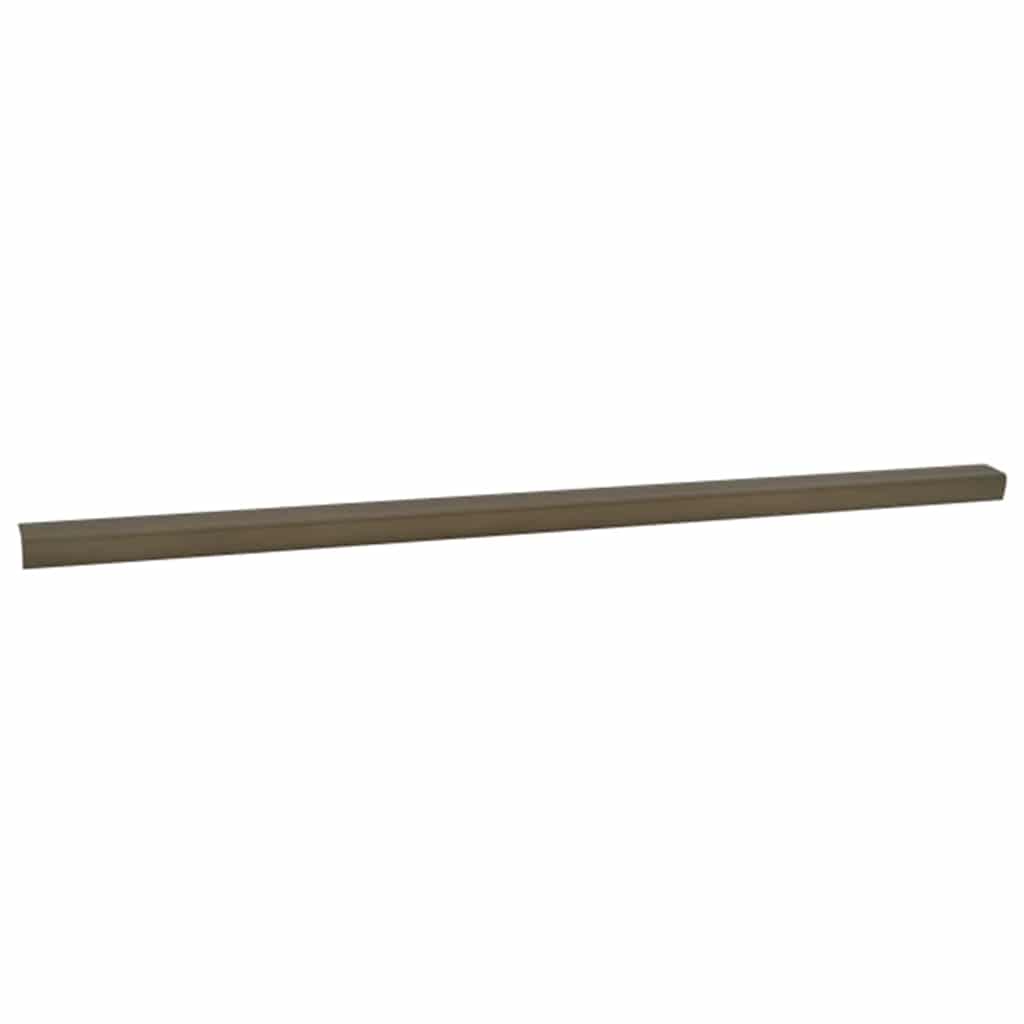 Profili per scale Vidaxxl 10 pezzi marrone 67 x 3 x 2 cm alluminio