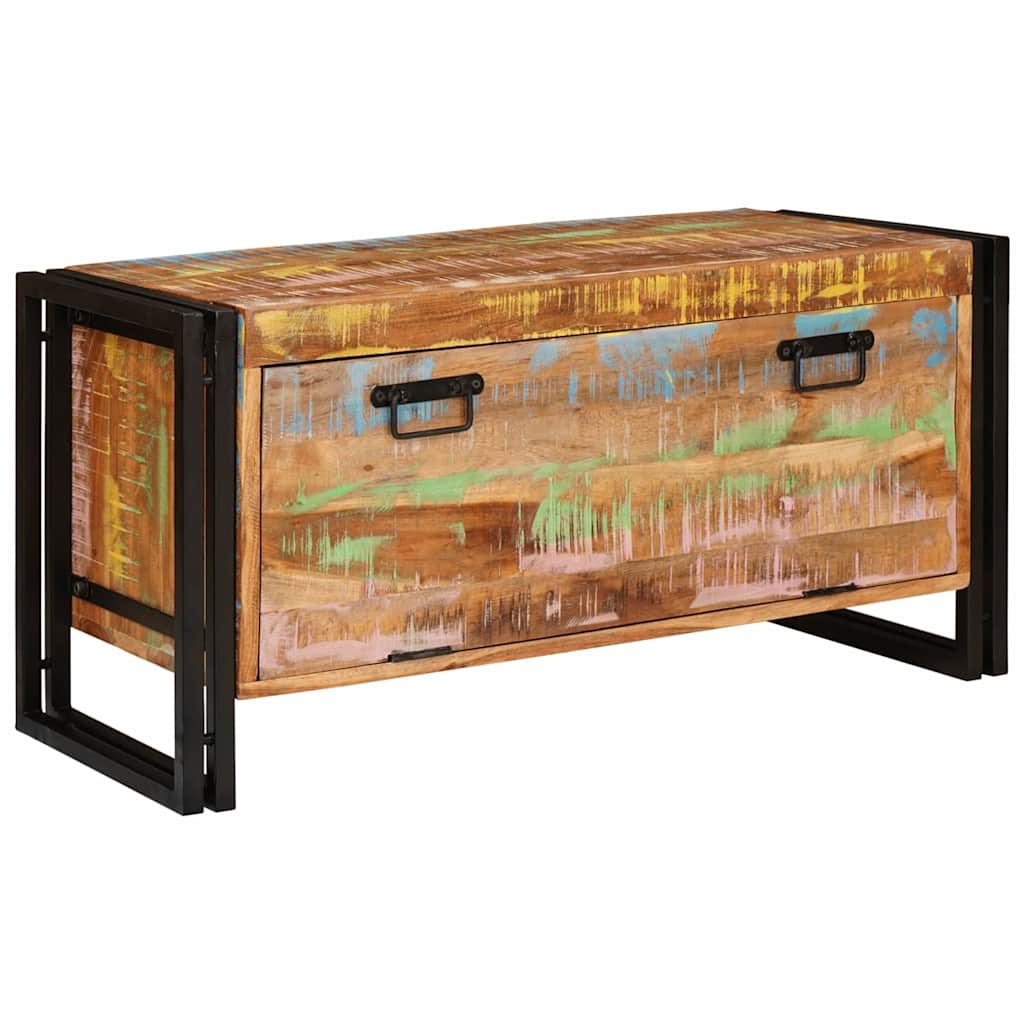 Scarpiera Vidaxx marrone 90 x 38 x 45 cm in legno massello riciclato