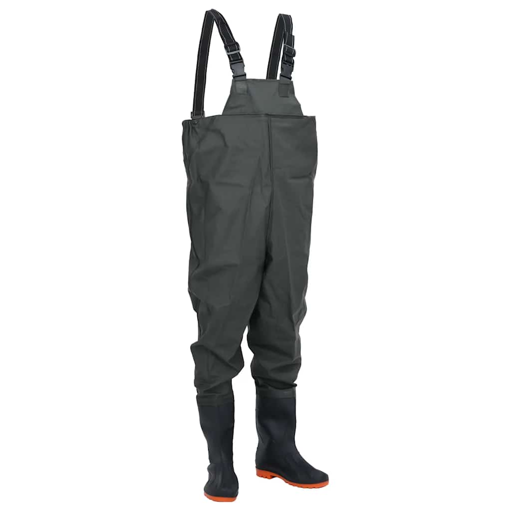 Vidaxl waadpak con botas tamaño 41 verde oscuro