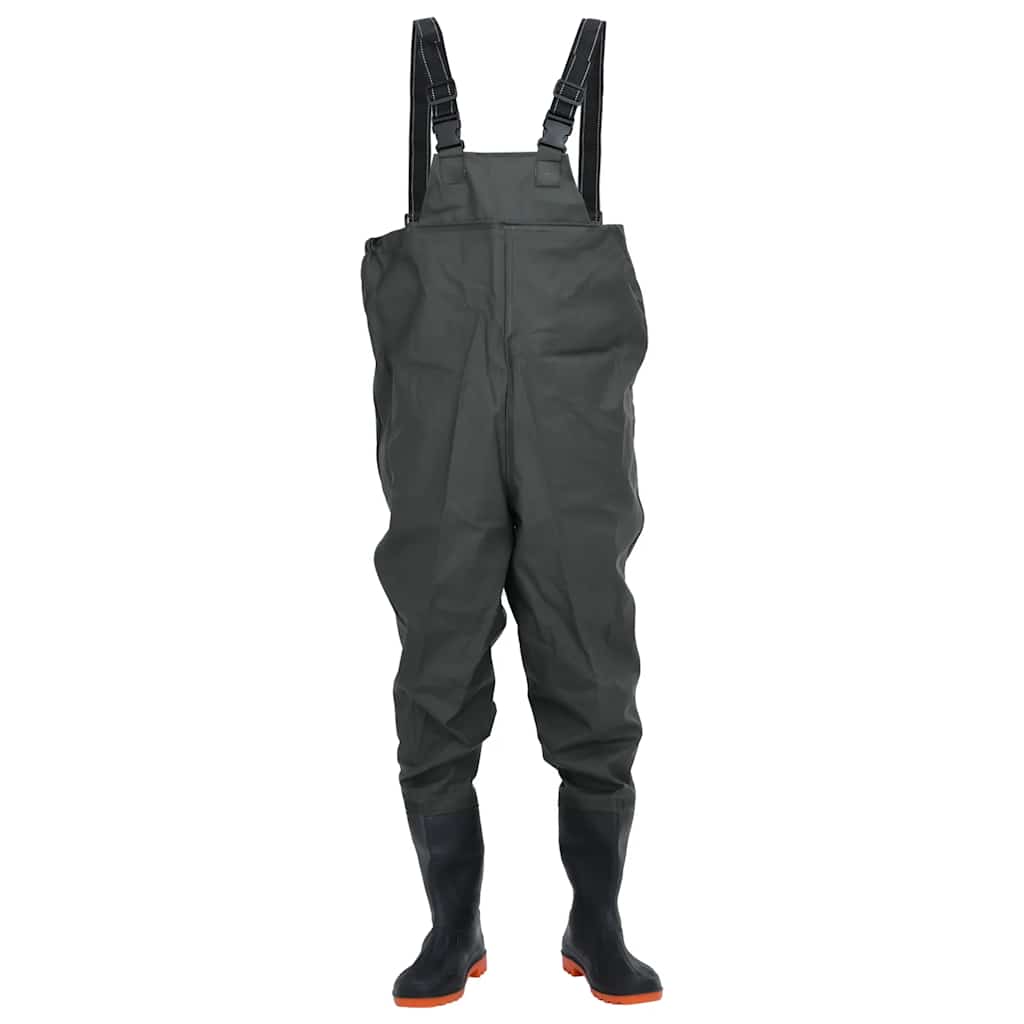 Vidaxl waadpak con botas tamaño 43 verde oscuro