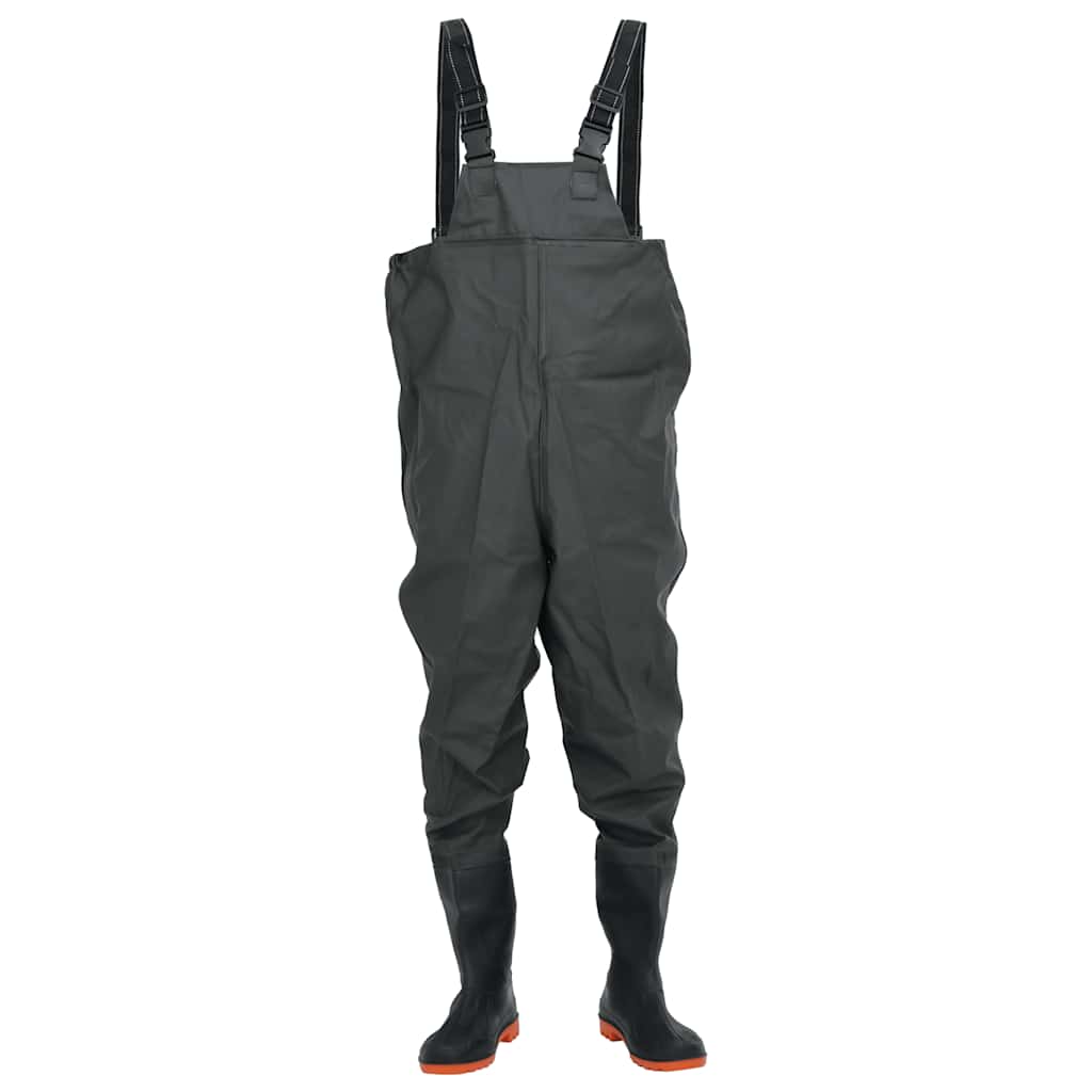 Vidaxl waadpak con botas tamaño 44 verde oscuro