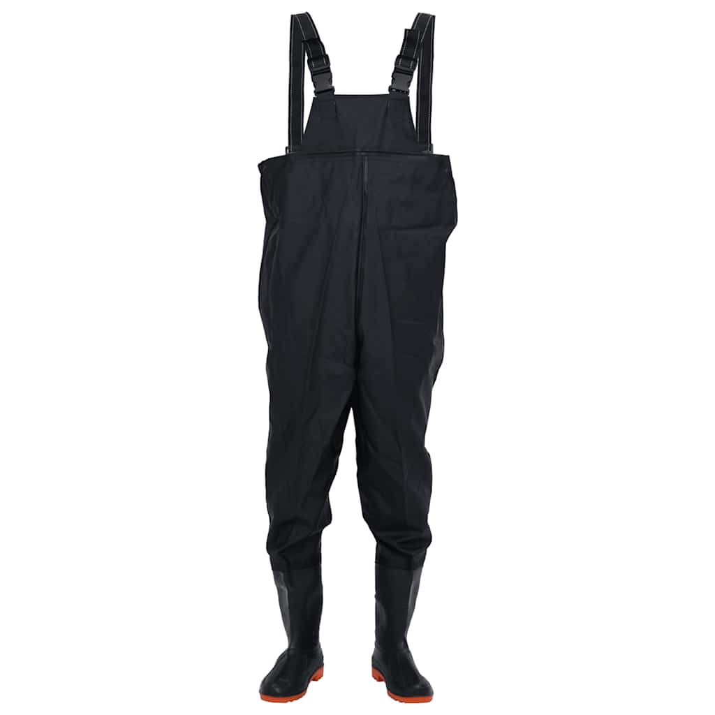 Vidaxl waadpak con botas tamaño 41 negro