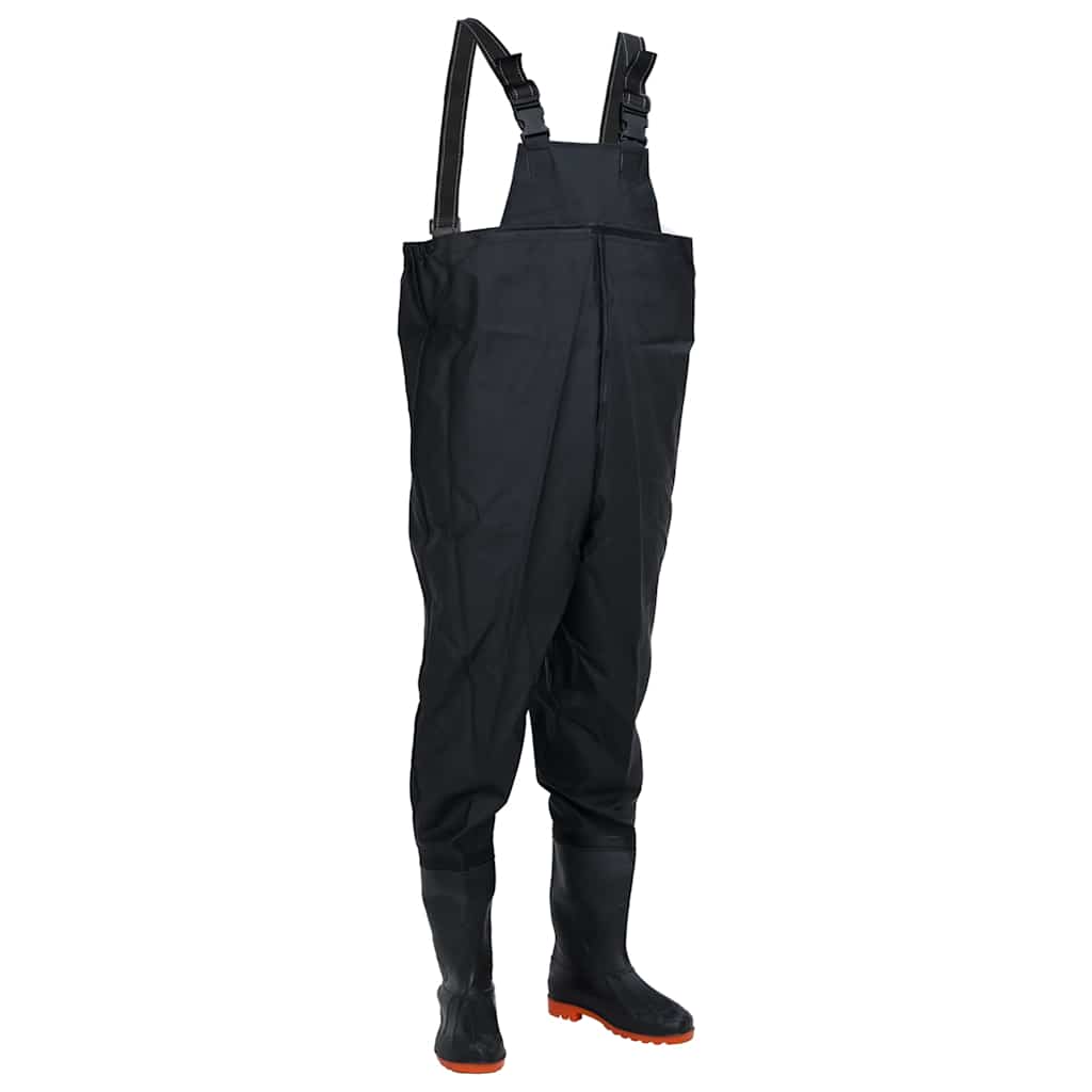 Vidaxl waadpak con botas tamaño 43 negro