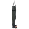 Vidaxl waadpak con stivali e cintura dimensione 42 verde scuro