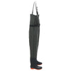 Vidaxl waadpak con stivali e cintura dimensione 44 verde scuro