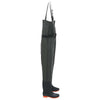 Vidaxl waadpak con stivali e cintura dimensione 46 verde scuro
