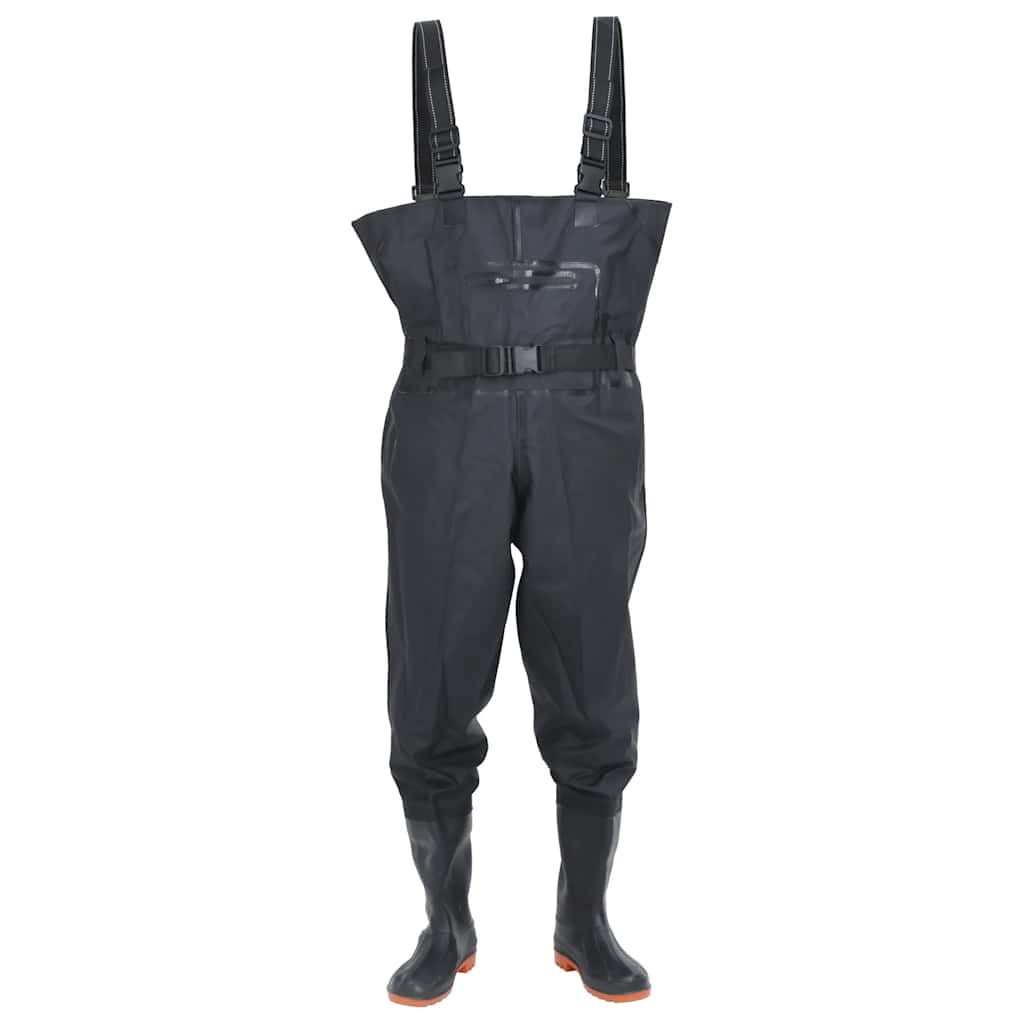 Vidaxl waadpak con stivali e cintura dimensione 38 nero