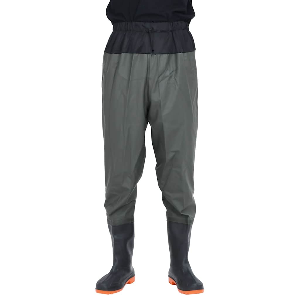 Vidaxl waadpak con botas tamaño 38 verde oscuro