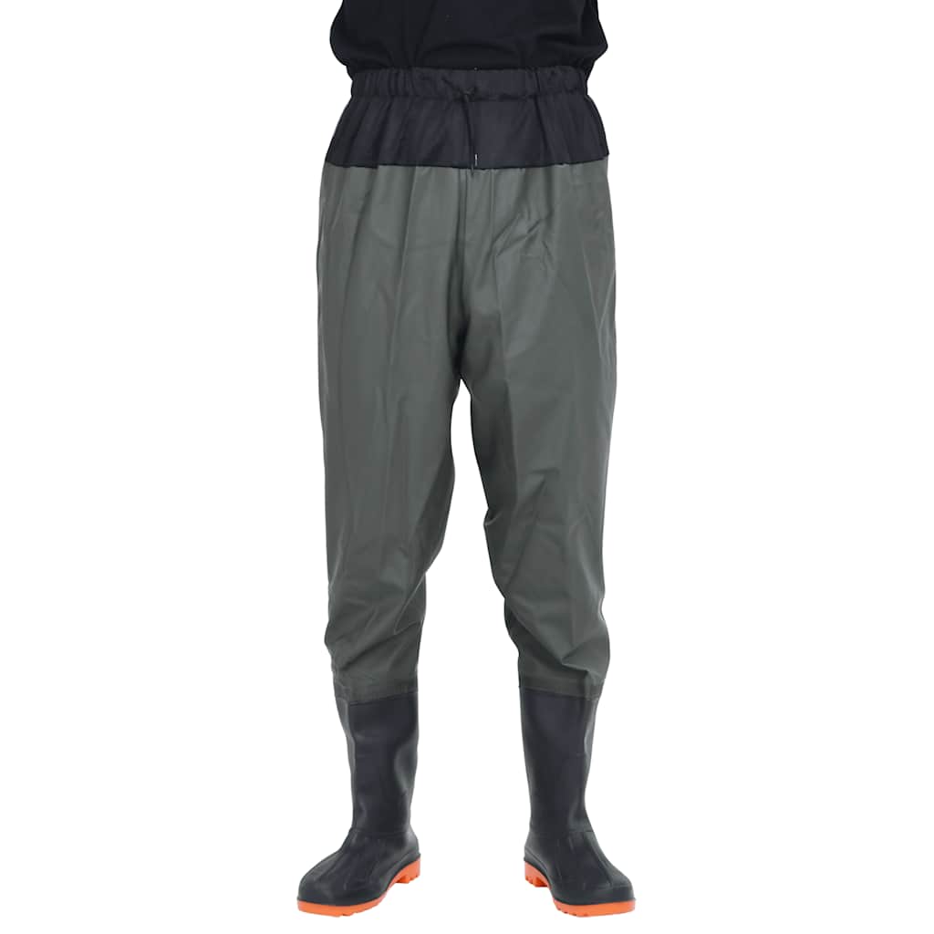 Vidaxl waadpak con botas tamaño 39 verde oscuro