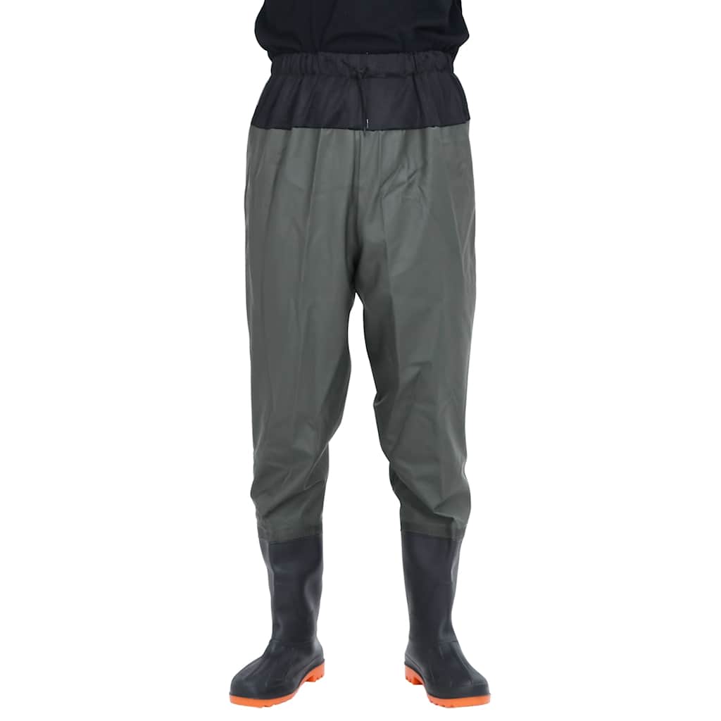 Vidaxl waadpak con botas tamaño 40 verde oscuro
