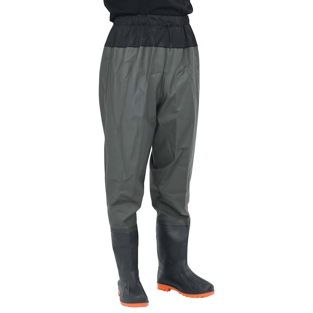 Vidaxl waadpak con botas tamaño 46 verde oscuro