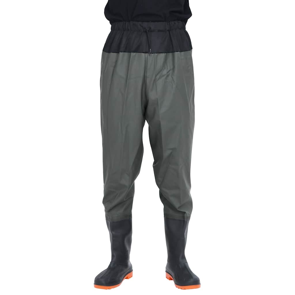 Vidaxl waadpak con botas tamaño 46 verde oscuro