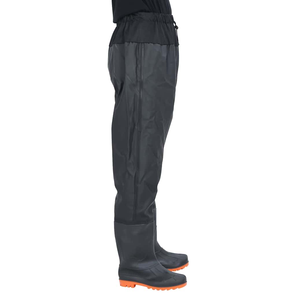 Vidaxl waadpak con botas tamaño 43 negro