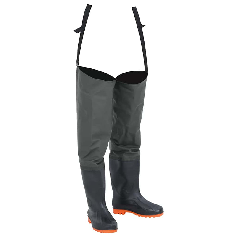 Botas pesqueros de Vidaxl tamaño 38 verde oscuro