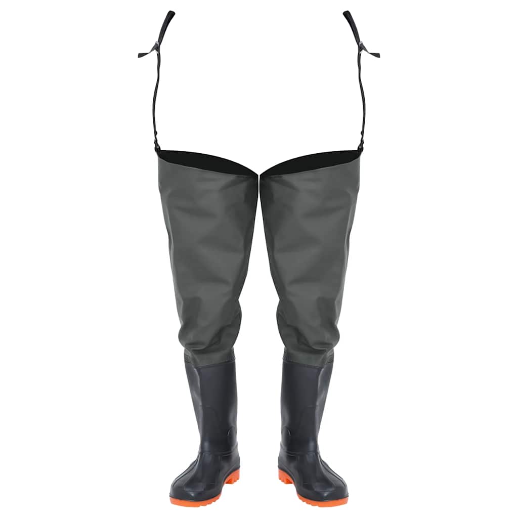 Botas pesqueros de Vidaxl tamaño 44 verde oscuro
