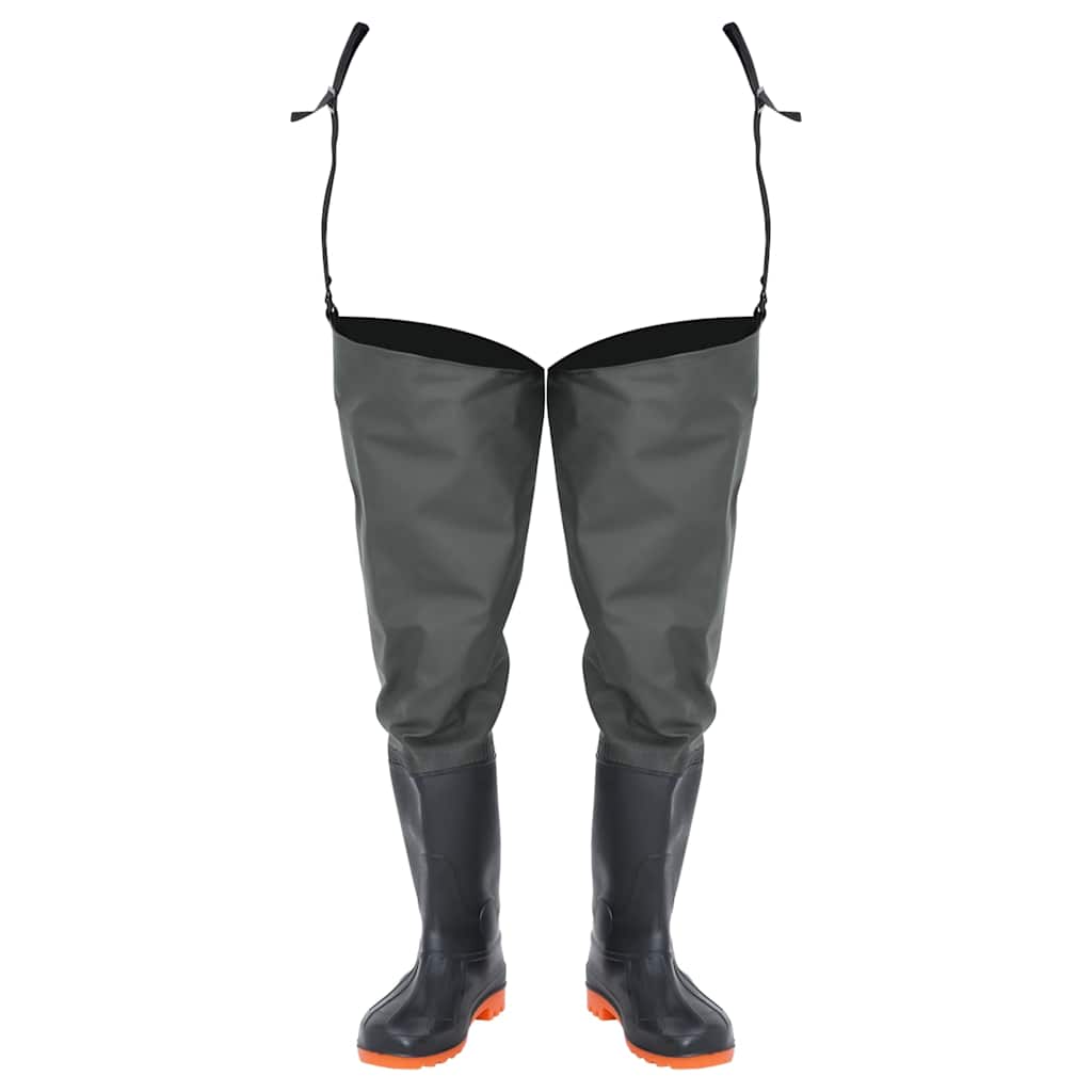 Botas pesqueros de Vidaxl tamaño 46 verde oscuro