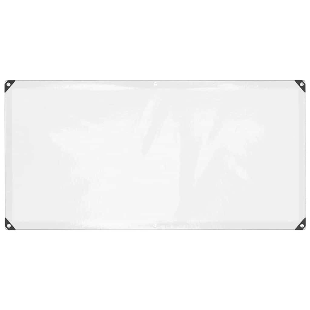 Vidaxl lona transparente con anillos de vela 1x2 m polietileno