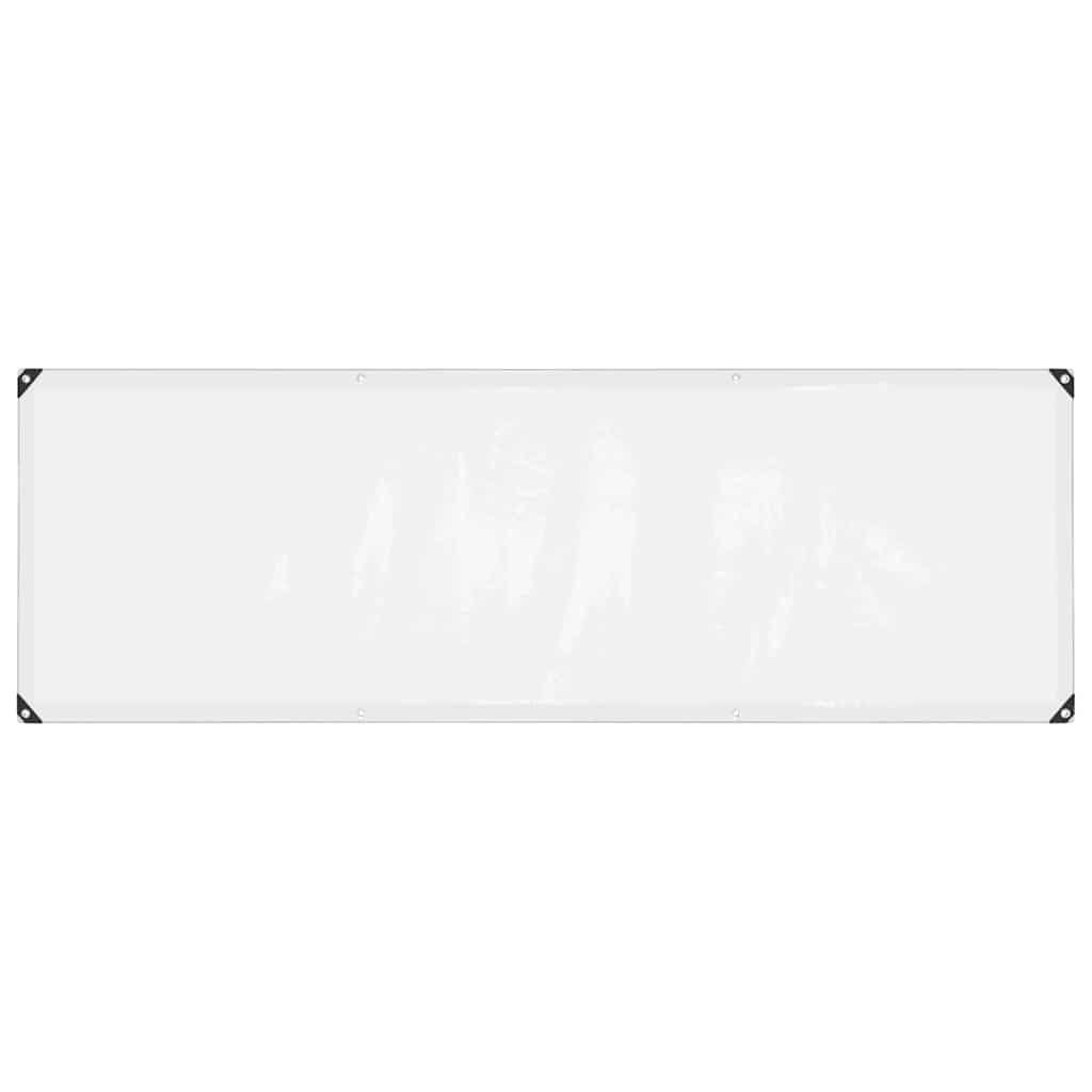 Vidaxl Tarpaulin trasparente con anelli a vela 1x3 m polietilene