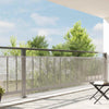 Vidaxl lona transparente con anillos de vela 1x8 m polietileno