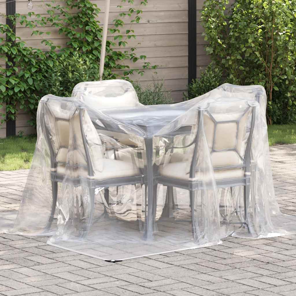 Vidaxl lona transparente con anillos de vela 2x3 m polietileno