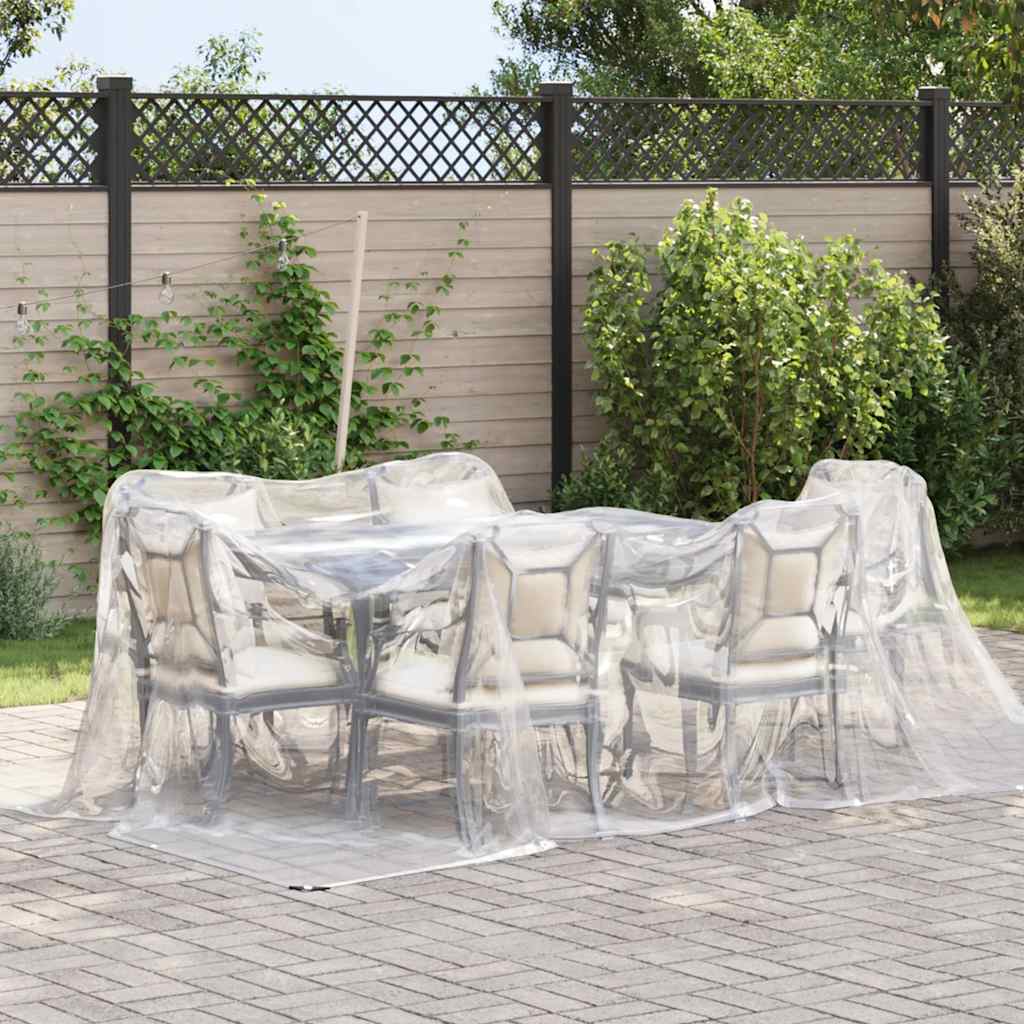 Vidaxl Tarpaulin trasparente con anelli a vela 3x3 m polietilene