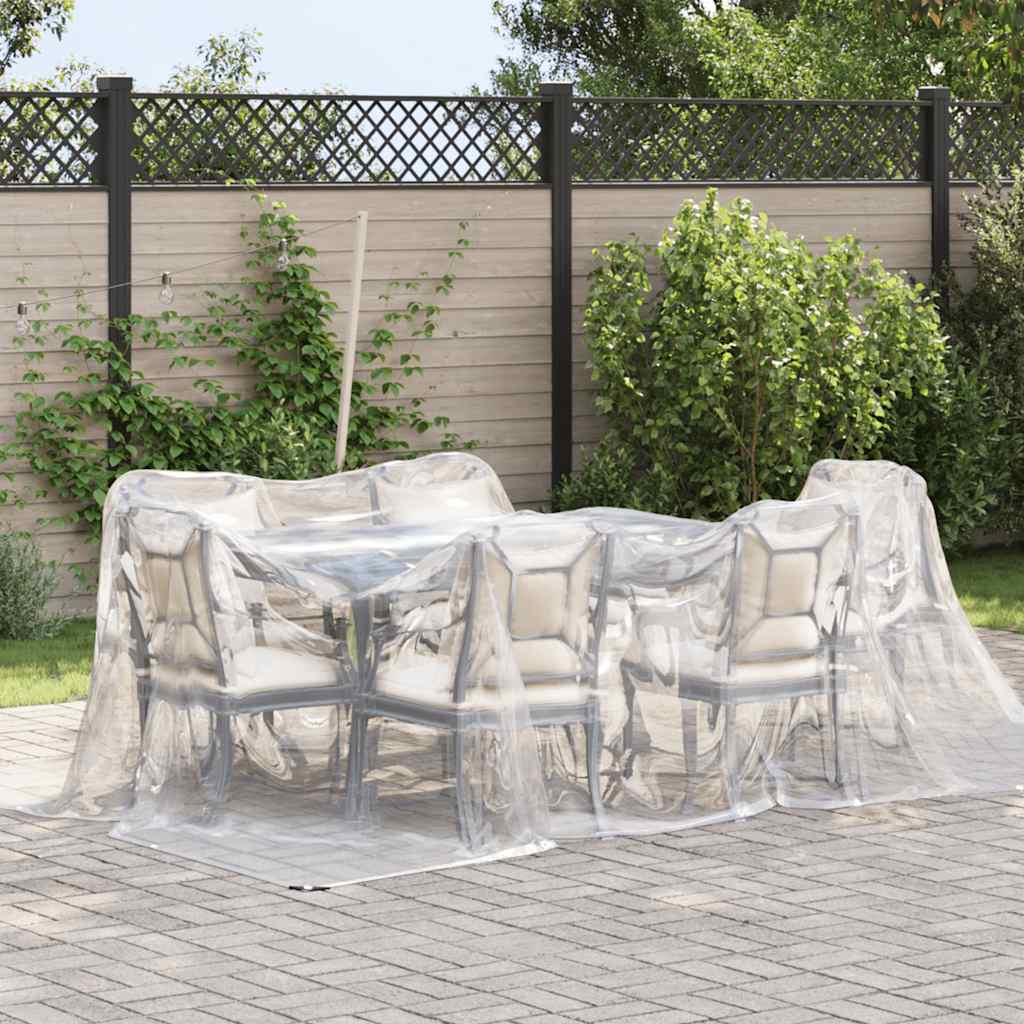 Vidaxl Tarpaulin trasparente con anelli a vela 3x4 m polietilene