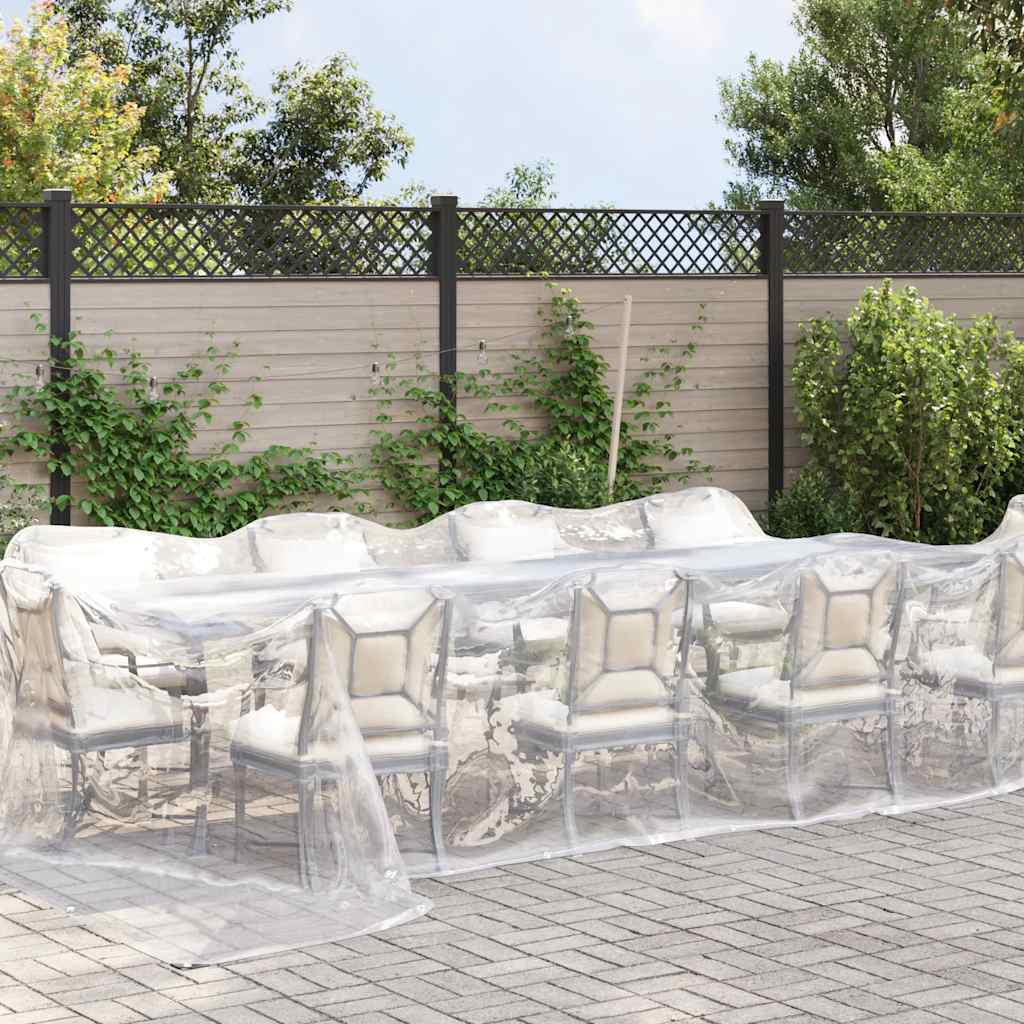 Vidaxl Tarpaulin trasparente con anelli a vela 4x6 m polietilene