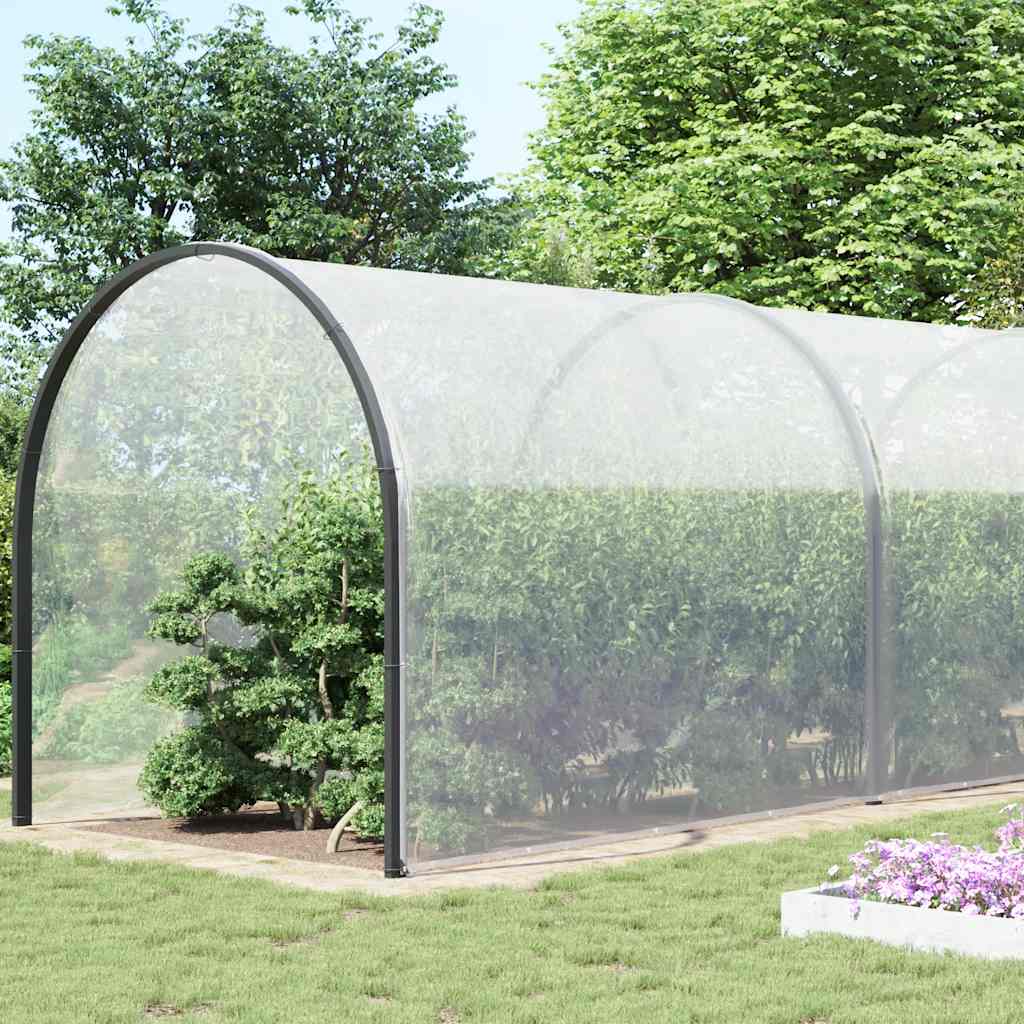 Vidaxl lona transparente con anillos de vela de polietileno 10x10 m