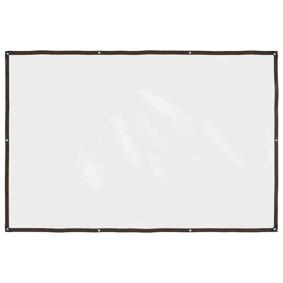 Vidaxl doorzichtig zeildoek met zeilringen 2x3 m polyethyleen